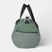 Salbeigrünes Geschäftslogo & Text Fitness Duffle Bag (Rechts)