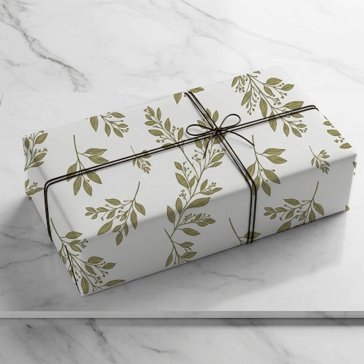 Salbeigrünes Geschenkpapier