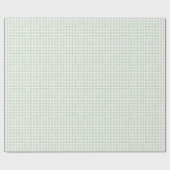 Salbeigrünes klassisches Gingham Geschenkpapier (Flach)