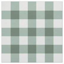 Salbeigrünes klassisches Gingham Pima-Baumwollstof
