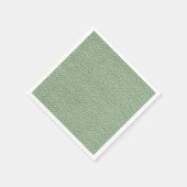 Salbeigrünes Kunstleinen-Gewebe Elegant  Serviette (Ecke)