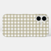 Salbeigrünes und weißes Gingham-Karomuster Case-Mate iPhone Hülle (Rückseite (Horizontal))