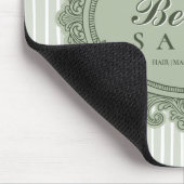 Salbeigrünes, verziertes Mousepad mit Schleifenrah (Ecke)