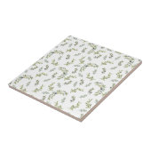 Salbeigrünes Wasserfarben-Chic-Oliv-Muster Fliese (Seite)