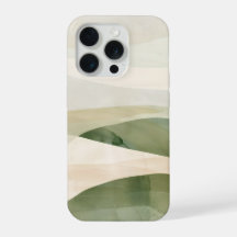Salbeital Abstractes Landschaft – Sanftes Boho-Grü
