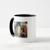 Salben von David durch Saul, 1842 Tasse (Vorderseite Links)