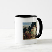 Salben von David durch Saul, 1842 Tasse (VorderseiteRechts)