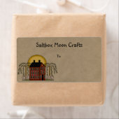 Salbox Moon Rustic Shipping Label (Insitu)