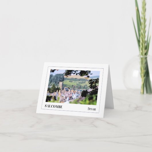 Salcombe Devon Karte (Vorderseite)