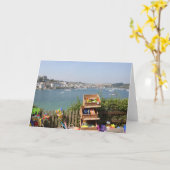 Salcombe, Devon Karte (Gelbe Blume)