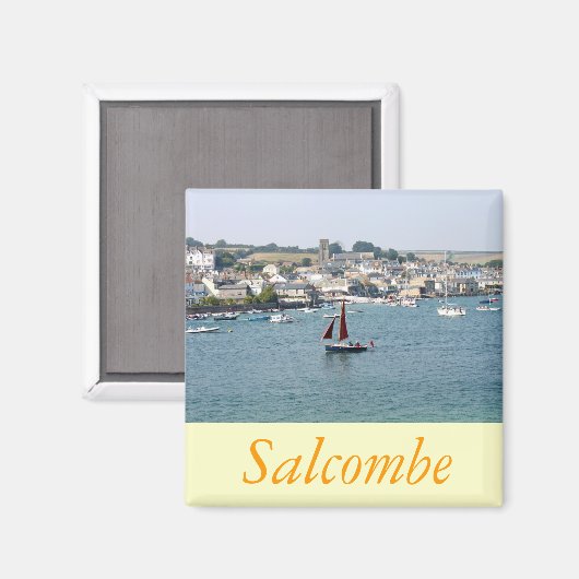 Salcombe Devon Magnet (Vorderseite/Rückseite)