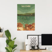 Salcombe Devon Reiseplakat Poster (Heimbüro)