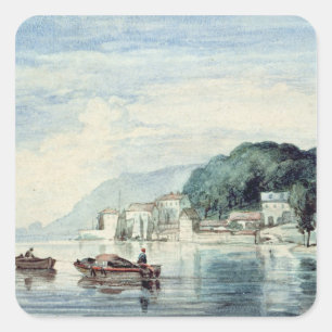 Salcombe, Devonshire Quadratischer Aufkleber