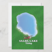 Salda Lake Turkey Landkarte (Rückseite)