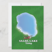 Salda Lake Turkey Landkarte (Vorderseite)