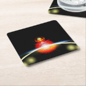 Saldo Rechteckiger Pappuntersetzer (angewinkelt)