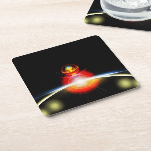 Saldo Rechteckiger Pappuntersetzer (angewinkelt)