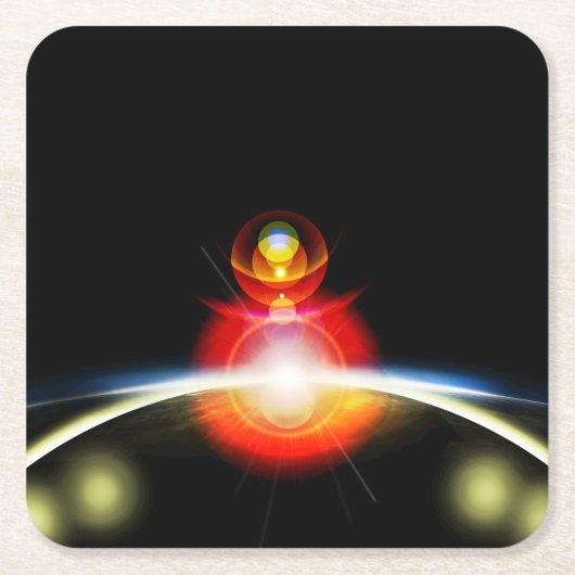 Saldo Rechteckiger Pappuntersetzer (Vorderseite)