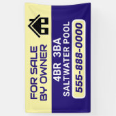 "Sale by Owner" customized banner (Vertikal)