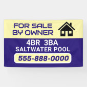 "Sale by Owner" customized banner (Horizontal)