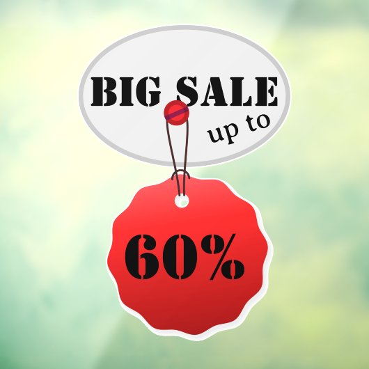 Sale Discount Fensteraufkleber (Blatt 3)