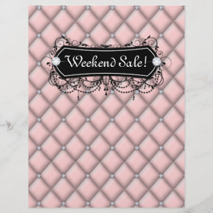 SALE-Flyer Mode Schmuck Salon Make-up Knopfteppich Flyer