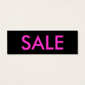 "SALE" Hang Tag (Rückseite)