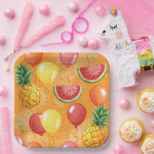 Säle, Wassermelonen, Ananas, von Natasha Us Pappteller (Party)