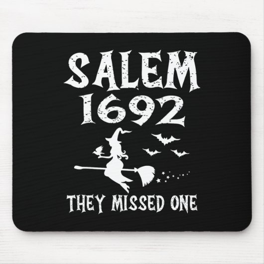 Salem 1692 fehlte ein Halloween-Design Mousepad (Vorne)