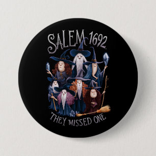 Salem 1692 fehlte eine Halloween-Hexe Button