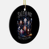 Salem 1692 fehlte eine Halloween-Hexe Keramik Ornament (Rechts)