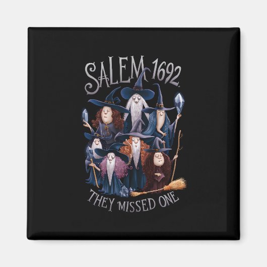 Salem 1692 fehlte eine Halloween-Hexe Magnet (Vorne)
