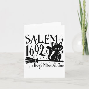 Salem 1692 Halloween Funny sie vermissten eine Kat Karte