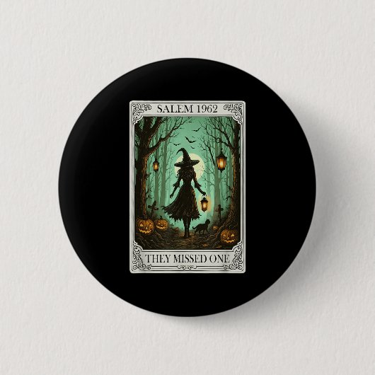 Salem 1692 Halloween sie vermissten ein Tarot C Button (Vorderseite)