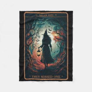Salem 1692 Halloween sie vermissten ein Tarot C Fleecedecke
