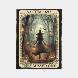 Salem 1692 Halloween sie vermissten ein Tarot C Fleecedecke