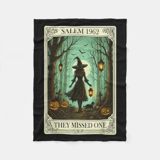 Salem 1692 Halloween sie vermissten ein Tarot C Fleecedecke (Vorderseite)