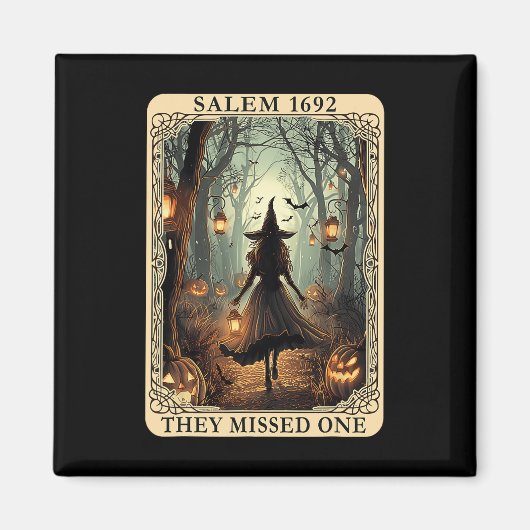 Salem 1692 Halloween sie vermissten ein Tarot C Magnet (Vorne)
