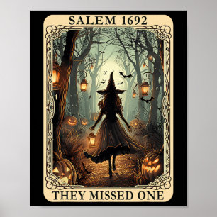 Salem 1692 Halloween sie vermissten ein Tarot C Poster