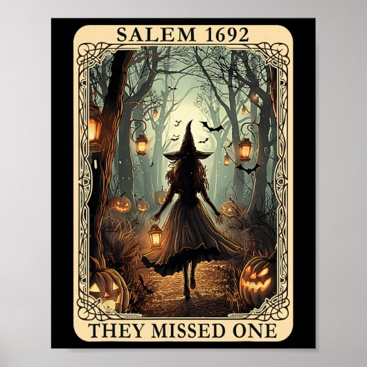 Salem 1692 Halloween sie vermissten ein Tarot C Poster (Vorne)