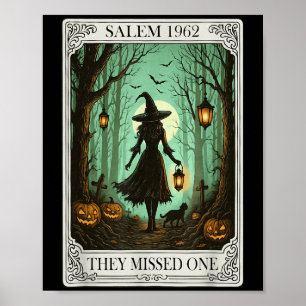Salem 1692 Halloween sie vermissten ein Tarot C Poster