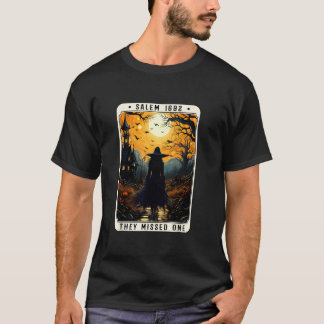Salem 1692 Halloween sie vermissten ein Tarot C T-Shirt