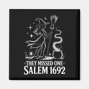 Salem 1692 hat einen für Halloween-Frauen-Shirt ve Magnet