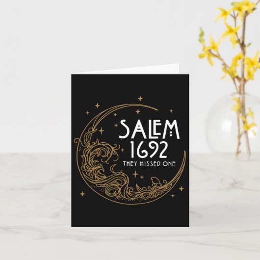 Salem 1692 vermissten sie ein Halloween-Kostüm 1 Karte (Gelbe Blume)