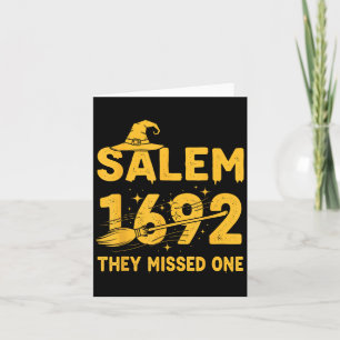 Salem 1692 vermissten sie ein Halloween Salem Hexe Karte
