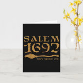 Salem 1692 vermissten sie eine Hexe Halloween 3 Karte (Gelbe Blume)