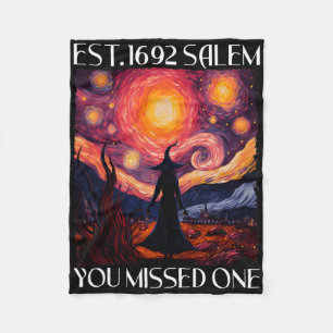 Salem 1692 vermissten sie eine Hexe Halloween Van  Fleecedecke