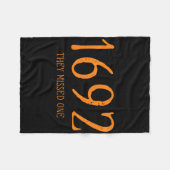 Salem 1692 verpassten sie ein Fun Halloween Hexe 1 Fleecedecke (Vorderseite (Horizontal))