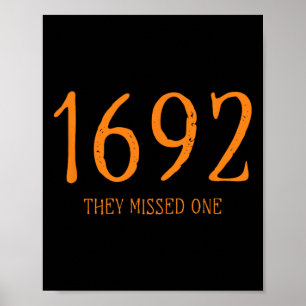 Salem 1692 verpassten sie ein Fun Halloween Hexe 1 Poster