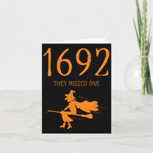 Salem 1692 verpassten sie ein Fun Halloween Hexe 2 Karte